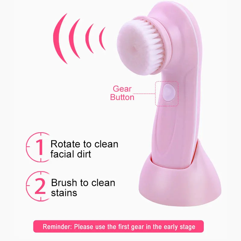 Pure Luna™ GlowSpa 3-in-1 Facial Cleansing Brush