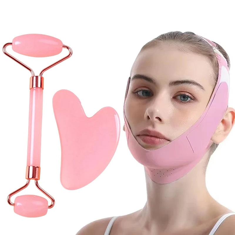 Pure Luna™ FaceSculpt Pro – V-Line Sculpting Mask & Massage Roller