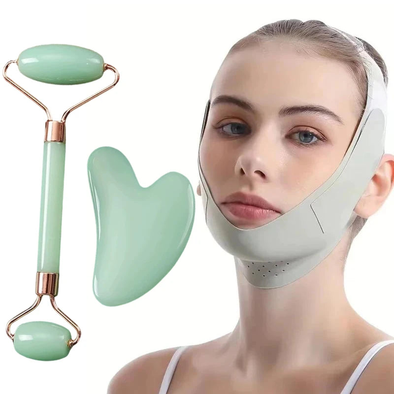 Pure Luna™ FaceSculpt Pro – V-Line Sculpting Mask & Massage Roller