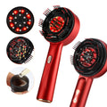 Pure Luna™ 4D Electric Scalp Vibration Massage Comb Red Light Hair Growth Massage Brush Anti Hair Loss Liquid Oil Applicator Hair Care